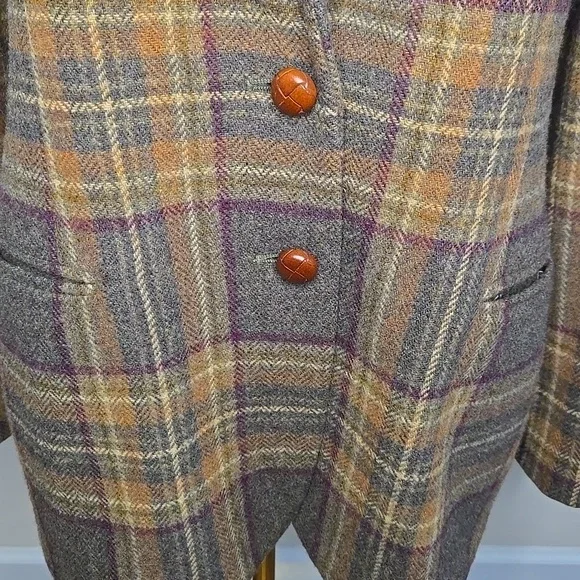 Ralph Lauren Tweed Blazer Elbow Patches Classic Heritage Preppy 14P - Picture 2 of 10